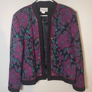 Vintage Heury Lee Open Front Blazer Jacket